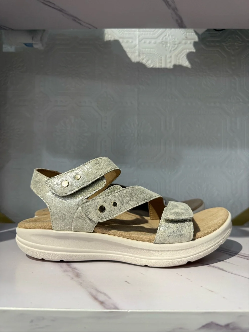Aetrex Savannah Champagne EN2005 - Strappy Women’s Sandal